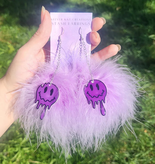 Drippy Smiley Stash Earrings