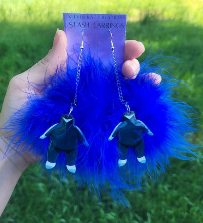 Dark Wobble Stash Earrings